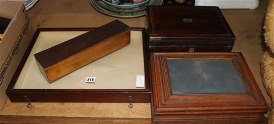 Display case, upholstered box